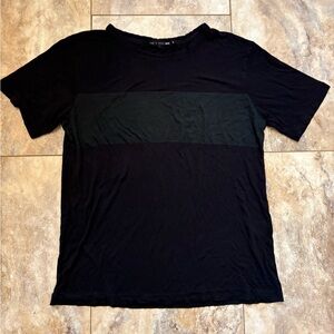 Rag & Bone Black Contrast Short Sleeve Tee Women’s Small